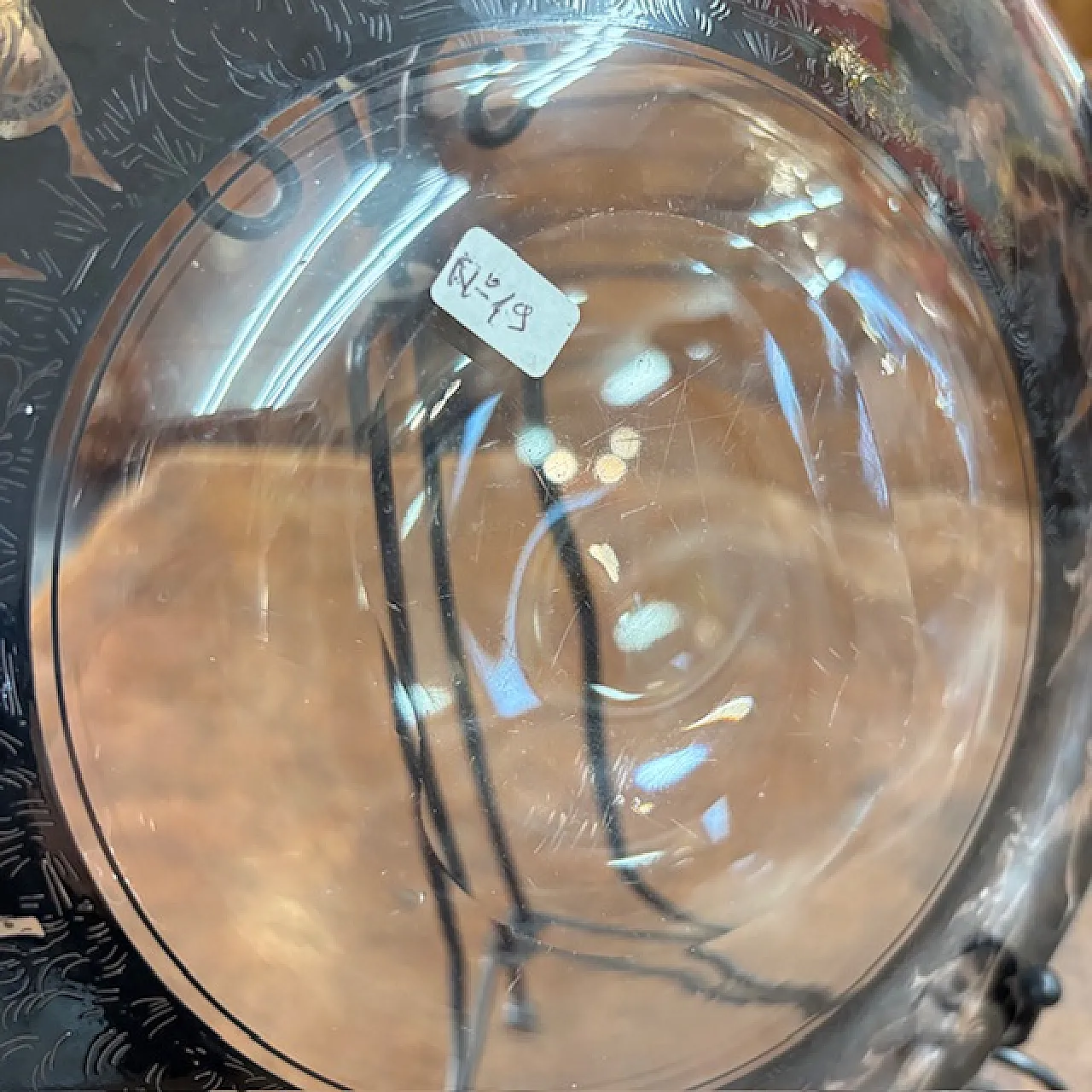 Piatto neoclassico  in Vetro Vedar Milano, anni '30 16