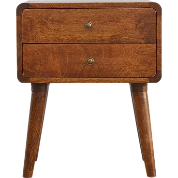 Comodino Castano in legno di mango solido, 2000