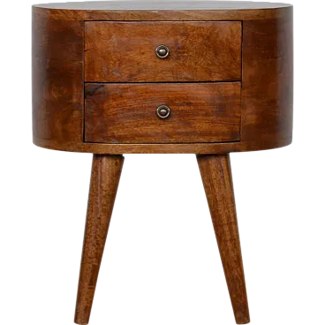 Comodini in legno di mango solido, 2000