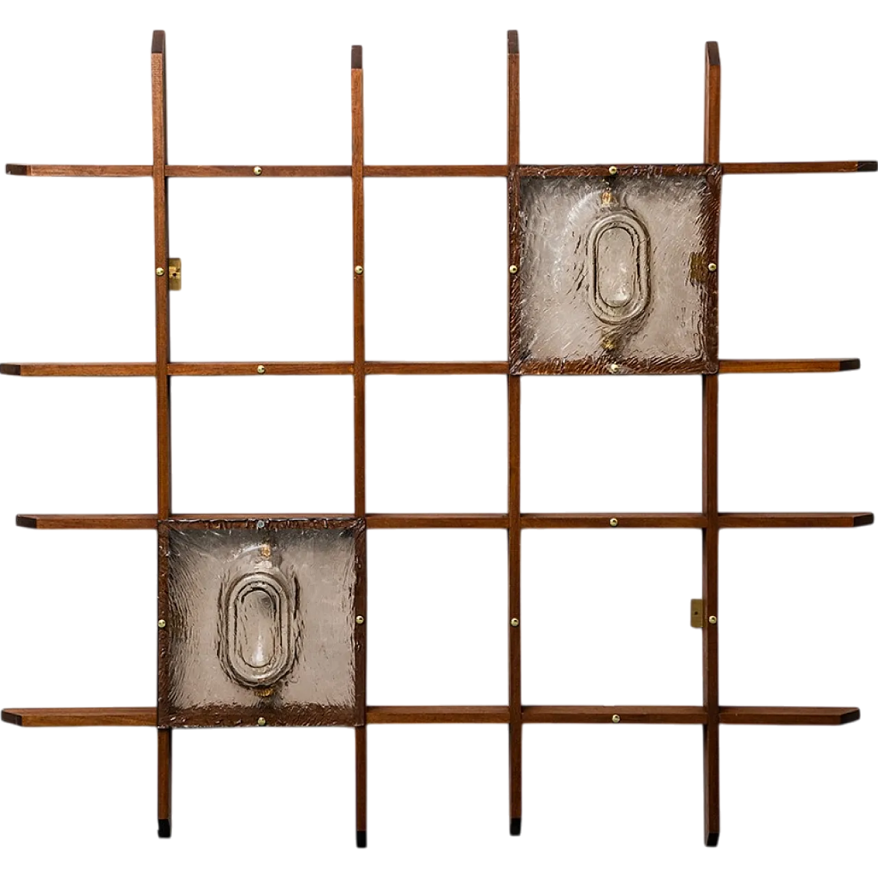 Wall lamp in 2 -light Mazzega Teak, 60s 11