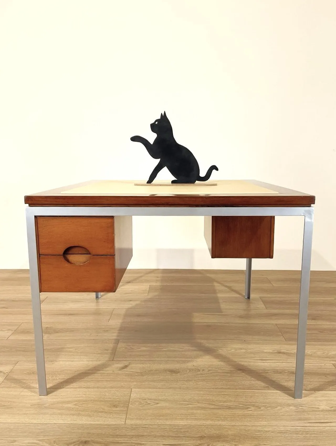 Double center desk, 1950s 9