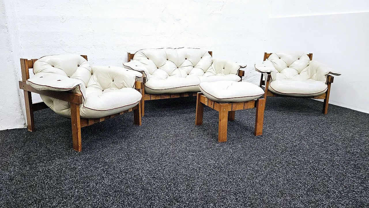 Set di 4 poltrone Senatore, 1986 1