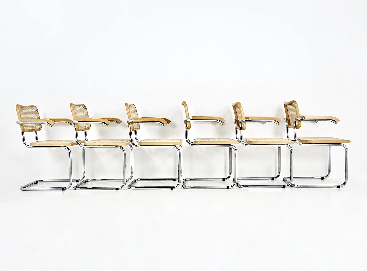 6 Dining Chairs Style B32 by Marcel Breuer, 90s 4
