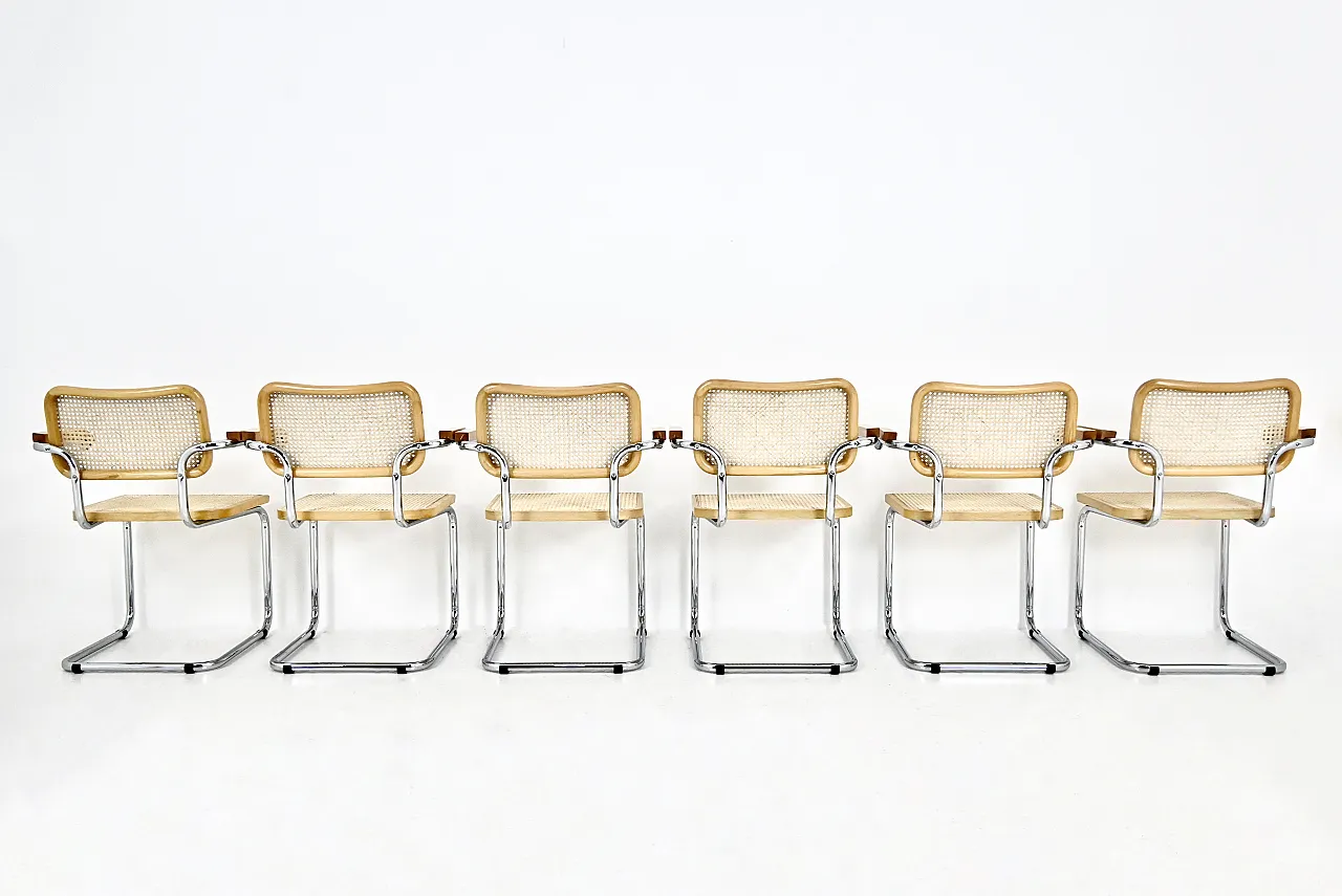 6 Dining Chairs Style B32 by Marcel Breuer, 90s 5