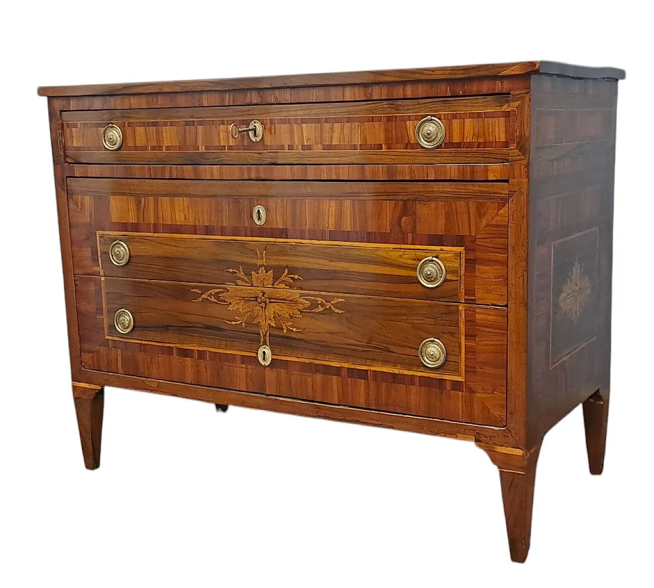 Coppia di cassettoni intarsiati Emilia Romagna, '700 2