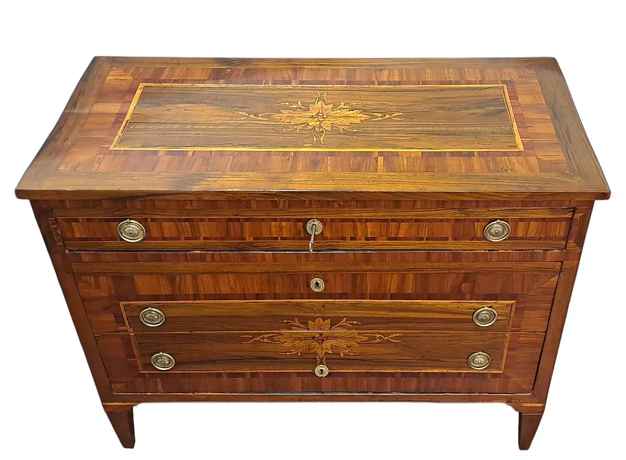 Coppia di cassettoni intarsiati Emilia Romagna, '700 3