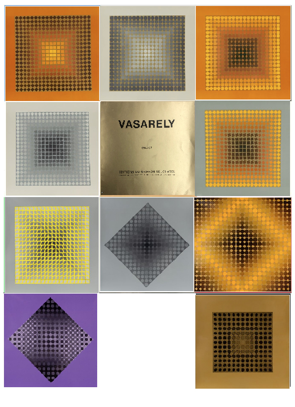 CTA 102 set of 10 Heliogravure by Victor Vasarely, anni '70 | intOndo