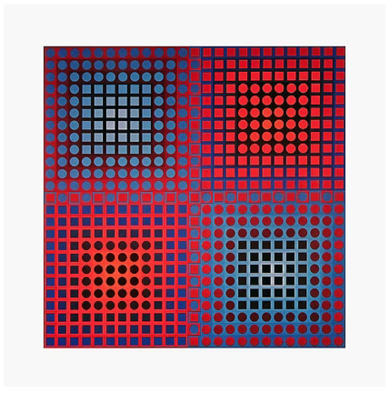 10 Folkore Planetaire Heliogravure by Victor Vasarely, 70s 4
