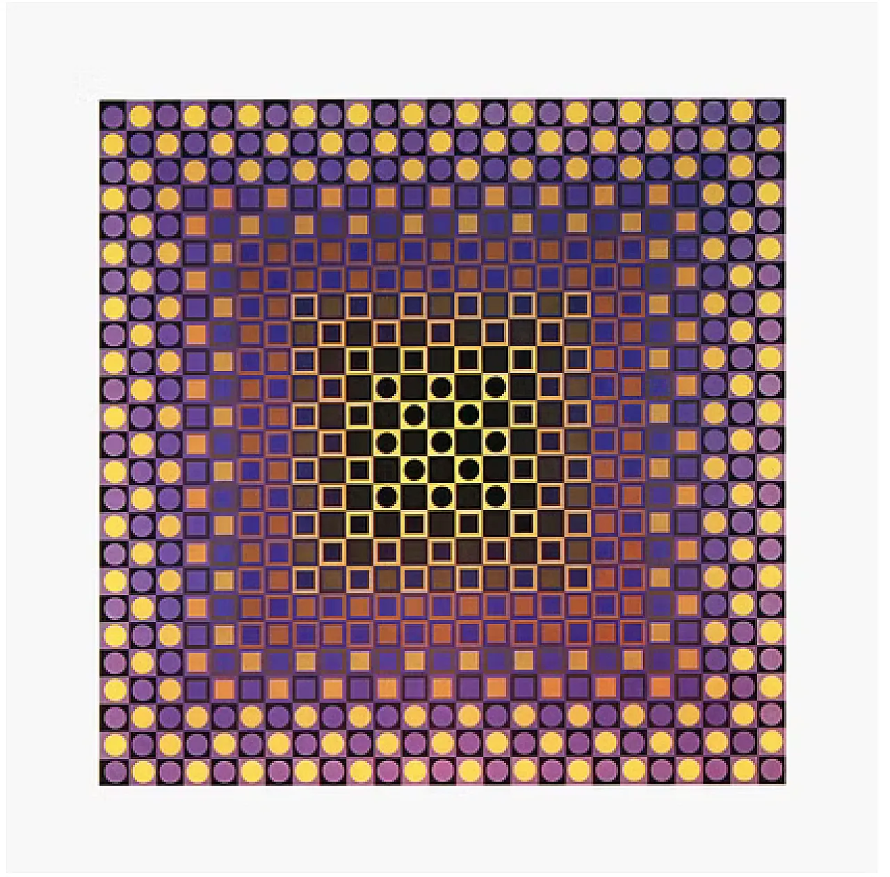 10 Folkore Planetaire Heliogravure by Victor Vasarely, 70s 5