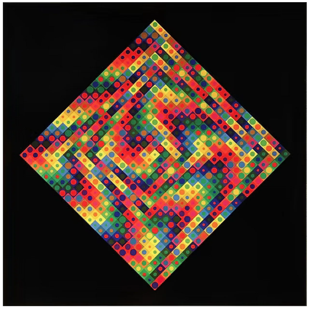 10 Folkore Planetaire Heliogravure by Victor Vasarely, 70s 9