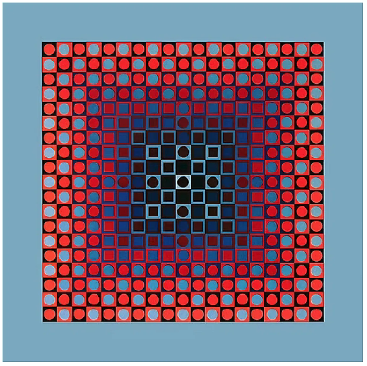 10 Folkore Planetaire Heliogravure by Victor Vasarely, 70s 11