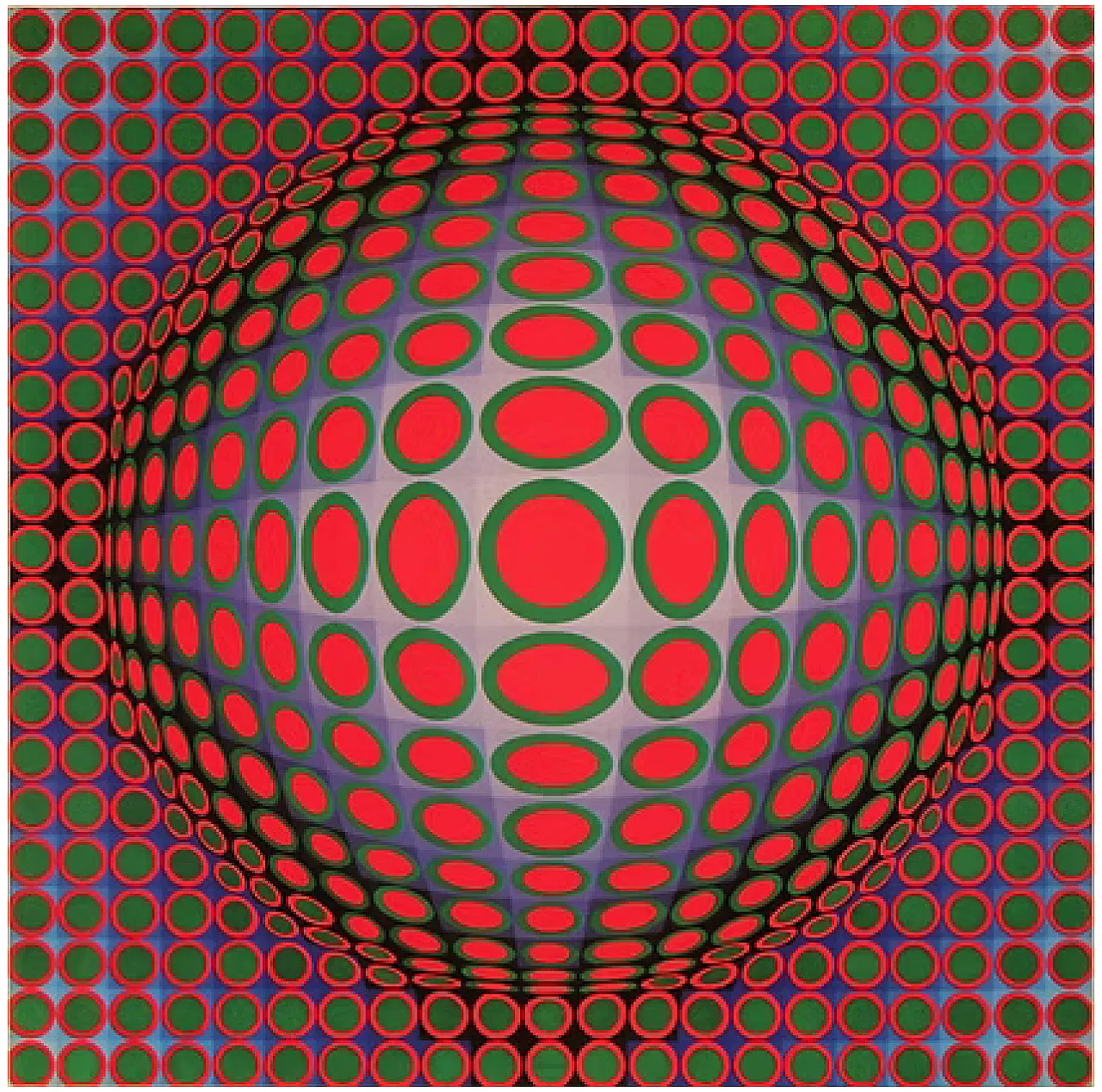 8 Vasarely héliogravure, 70s 8