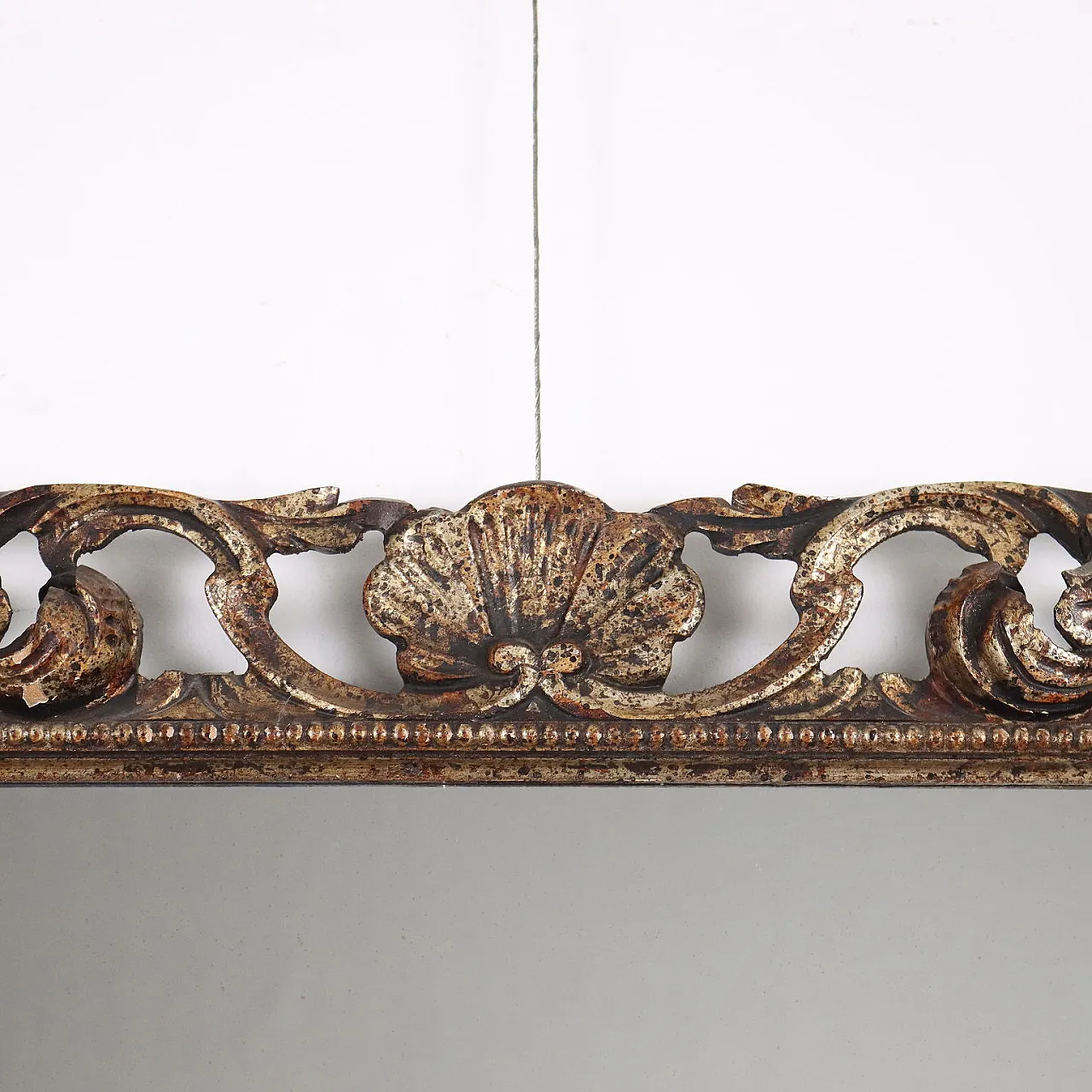 Specchio antico in stile barocco in legno dipinto, '900 4