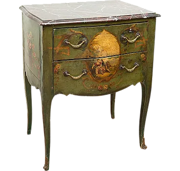 Louis XIV bedside table in lacquered wood, 18th century