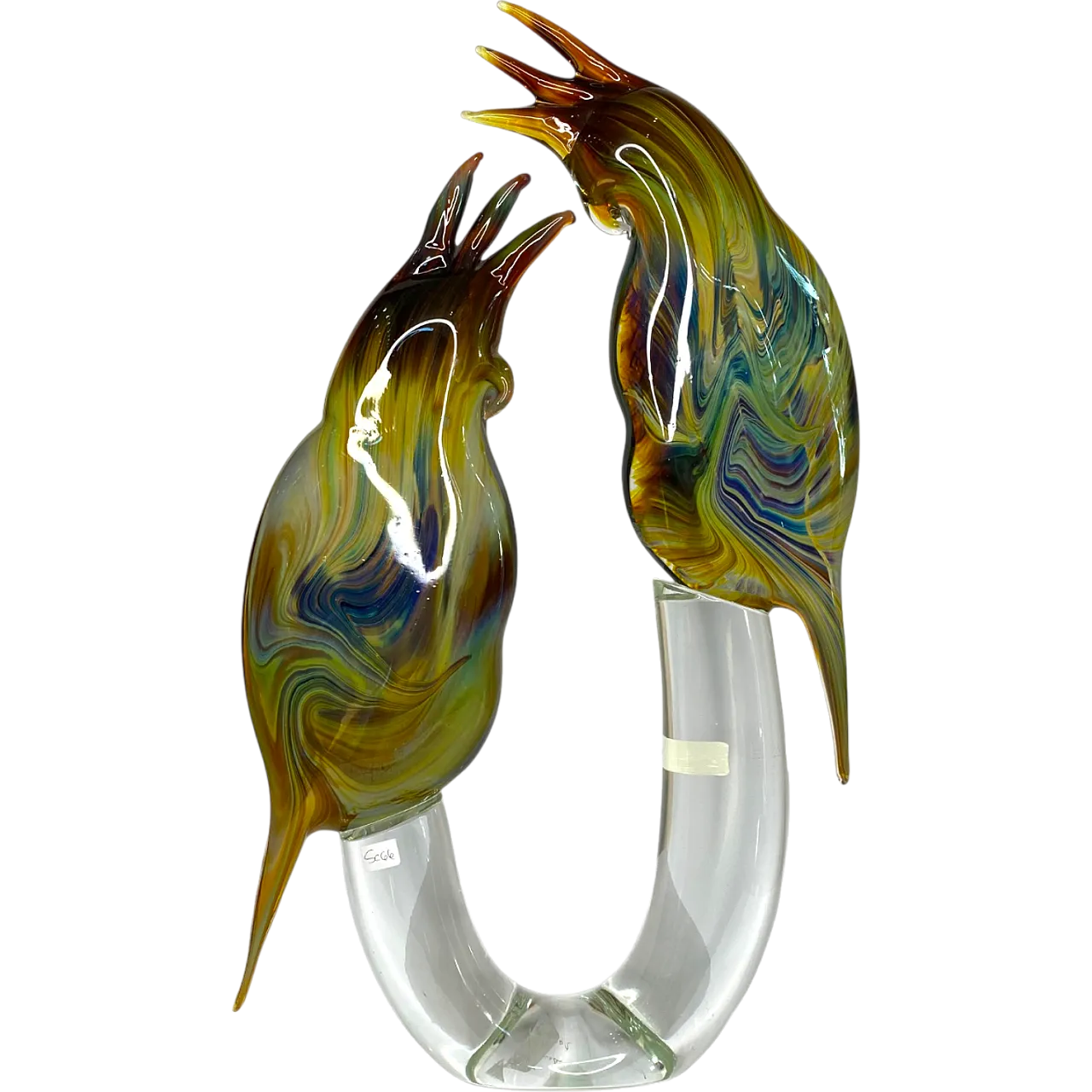 Parrots artistic sculpture by Oscar Zanetti, 90s 7