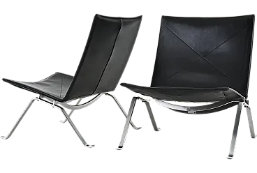 Coppia PK22 lounge chairs by Poul Kjærholm for Fritz Hansen, 1990s