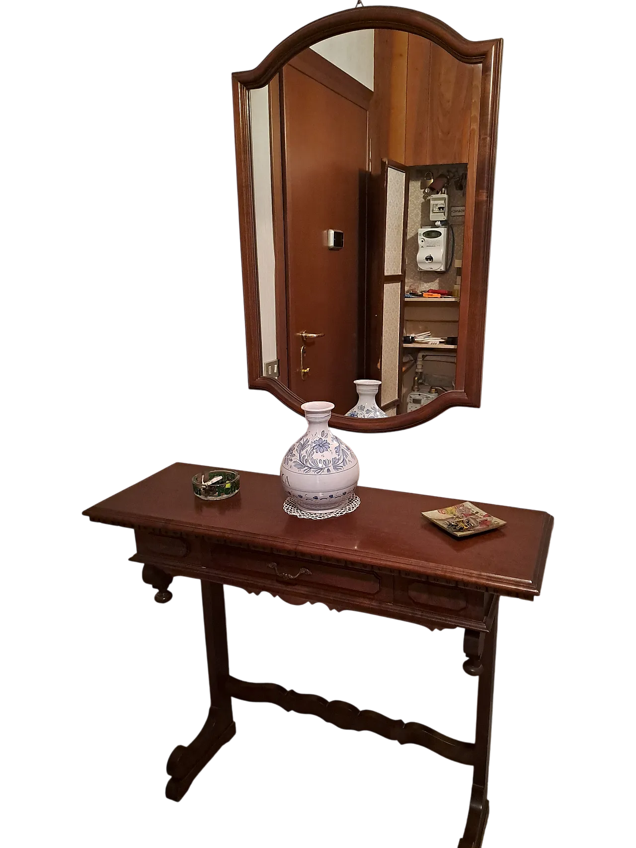 Console table with mirror, 60s 6