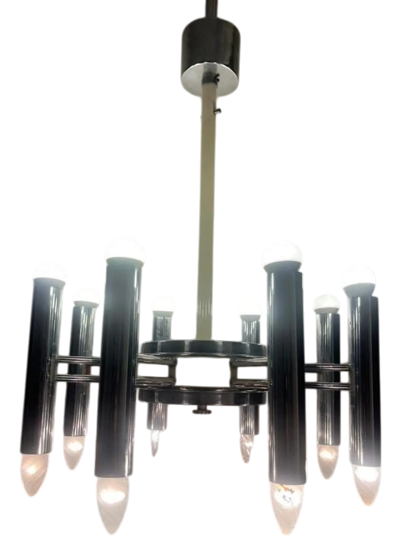 Gaetano Sciolari chandelier, 70s 11