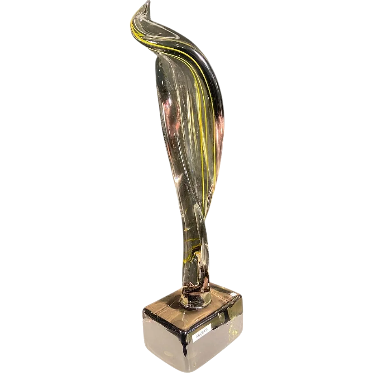 Alga, work of Salviati in Murano polychrome glass, 90s 7