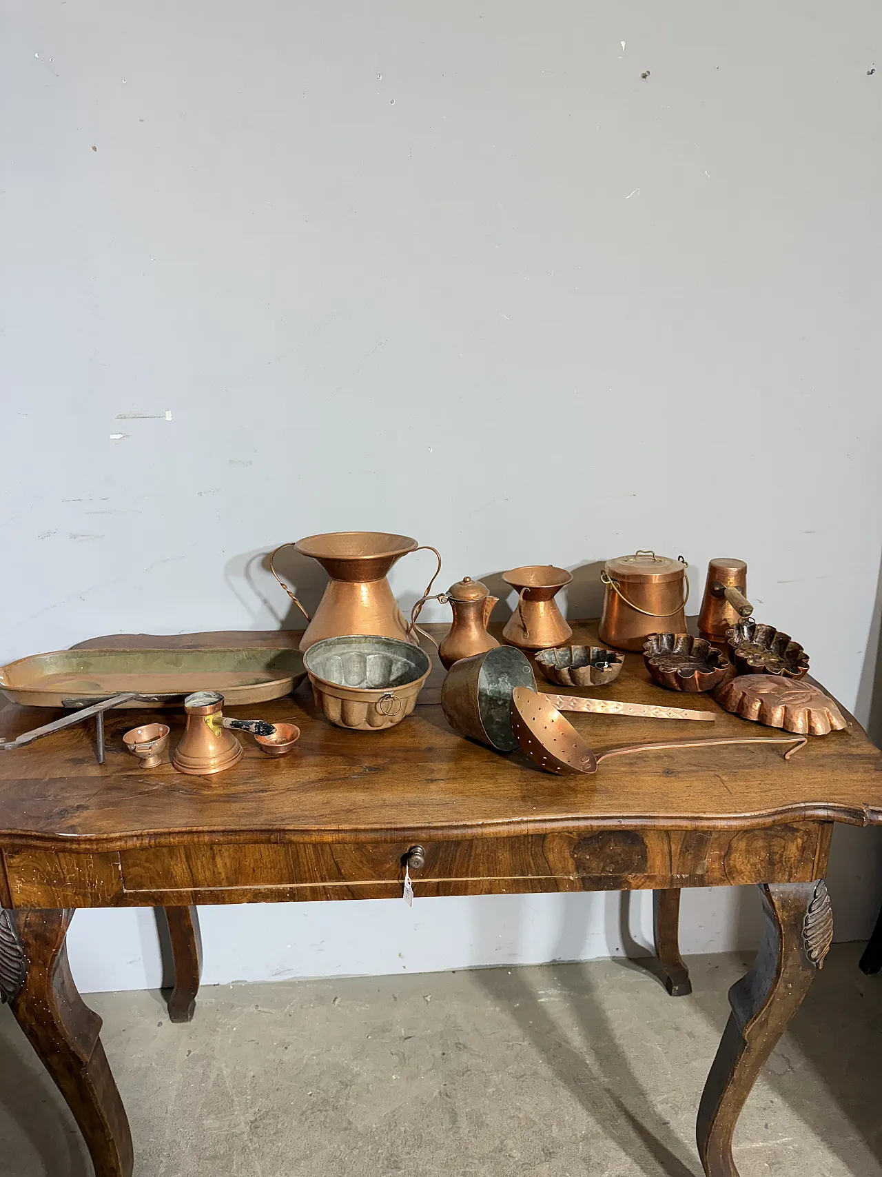 Lotto di 15 oggetti da cucina in rame antichi, primi '900 1