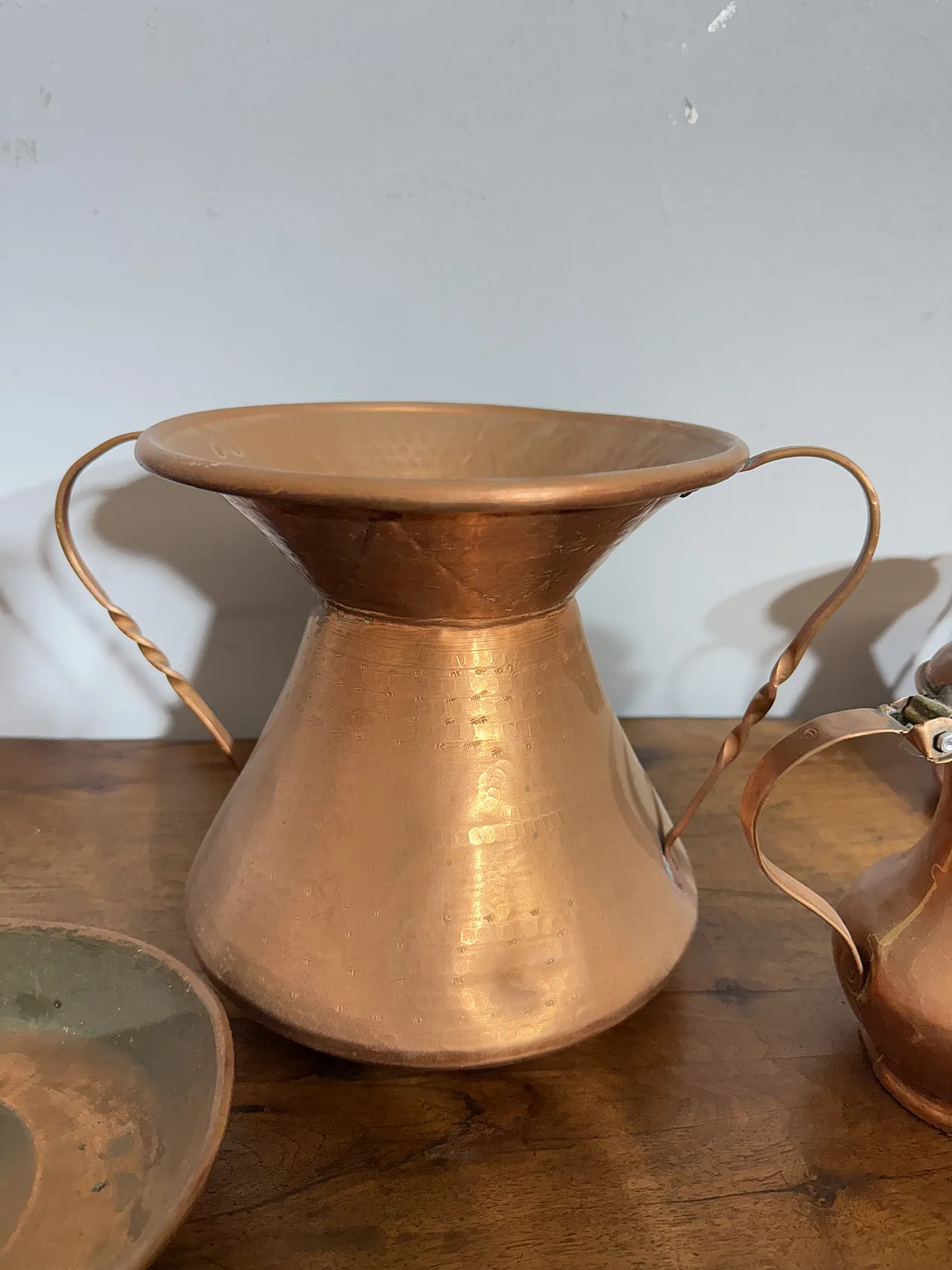 Lotto di 15 oggetti da cucina in rame antichi, primi '900 11