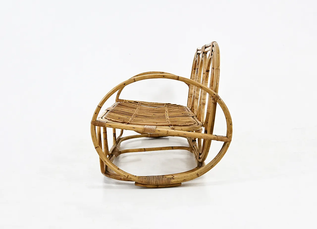 Italian Rattan Lounge Set, 1960s 6