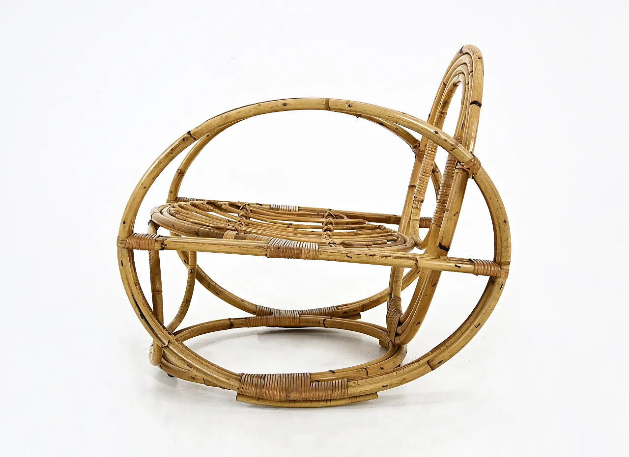 Italian Rattan Lounge Set, 1960s 11