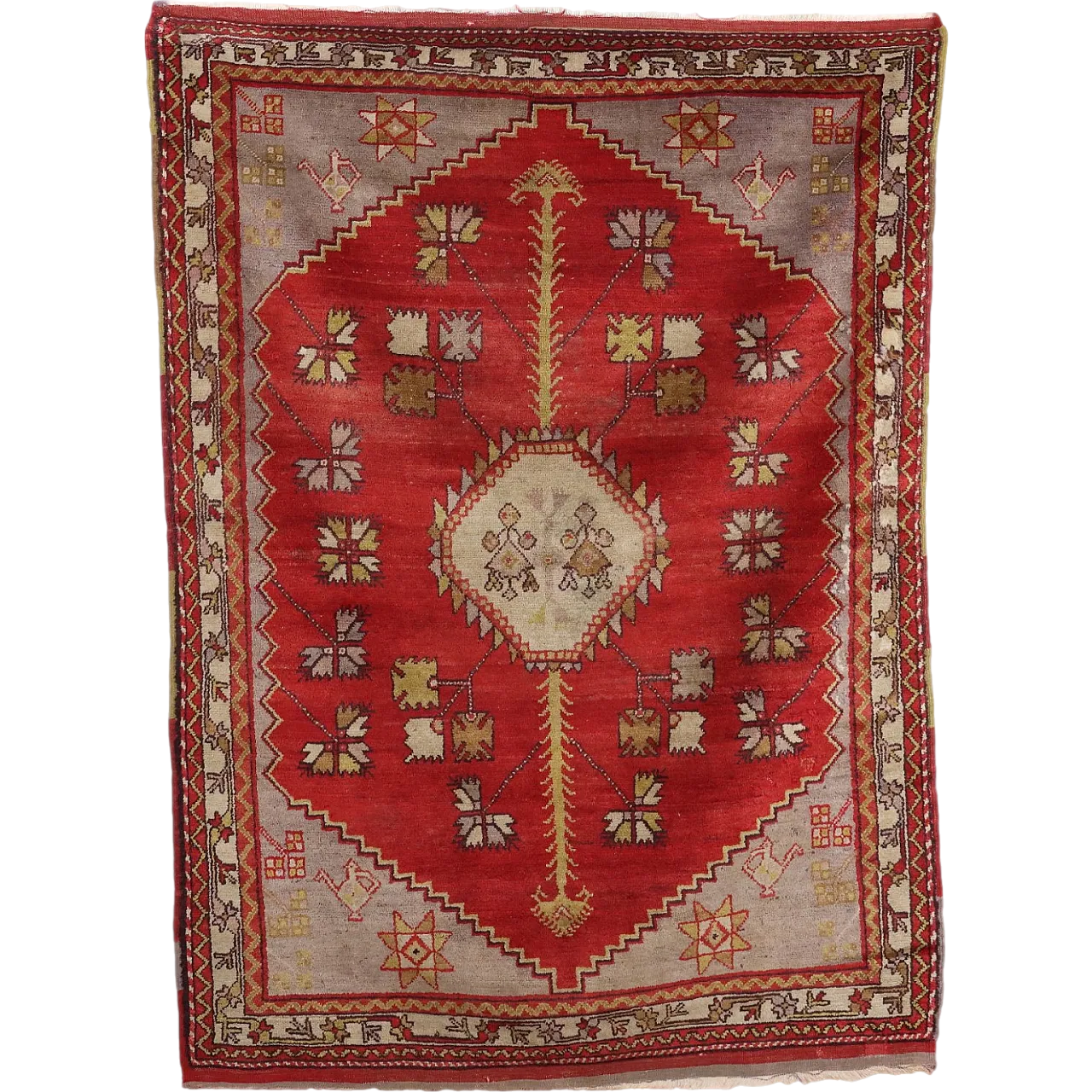 Tappeto Kula in lana con nodo grosso, '900 8