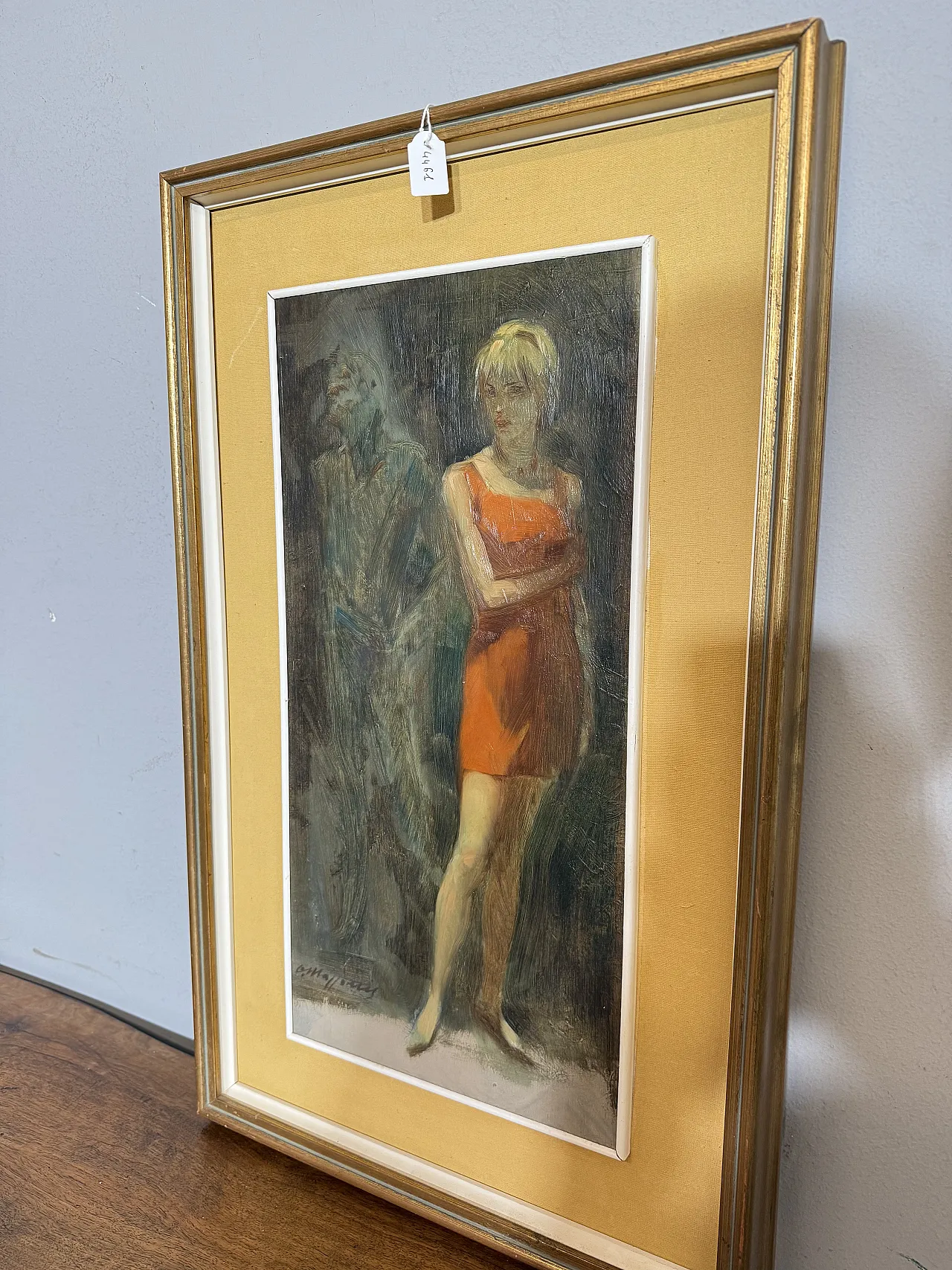 Dipinto olio su tela Mazzonis Ottavio, Torino, anni '70 1