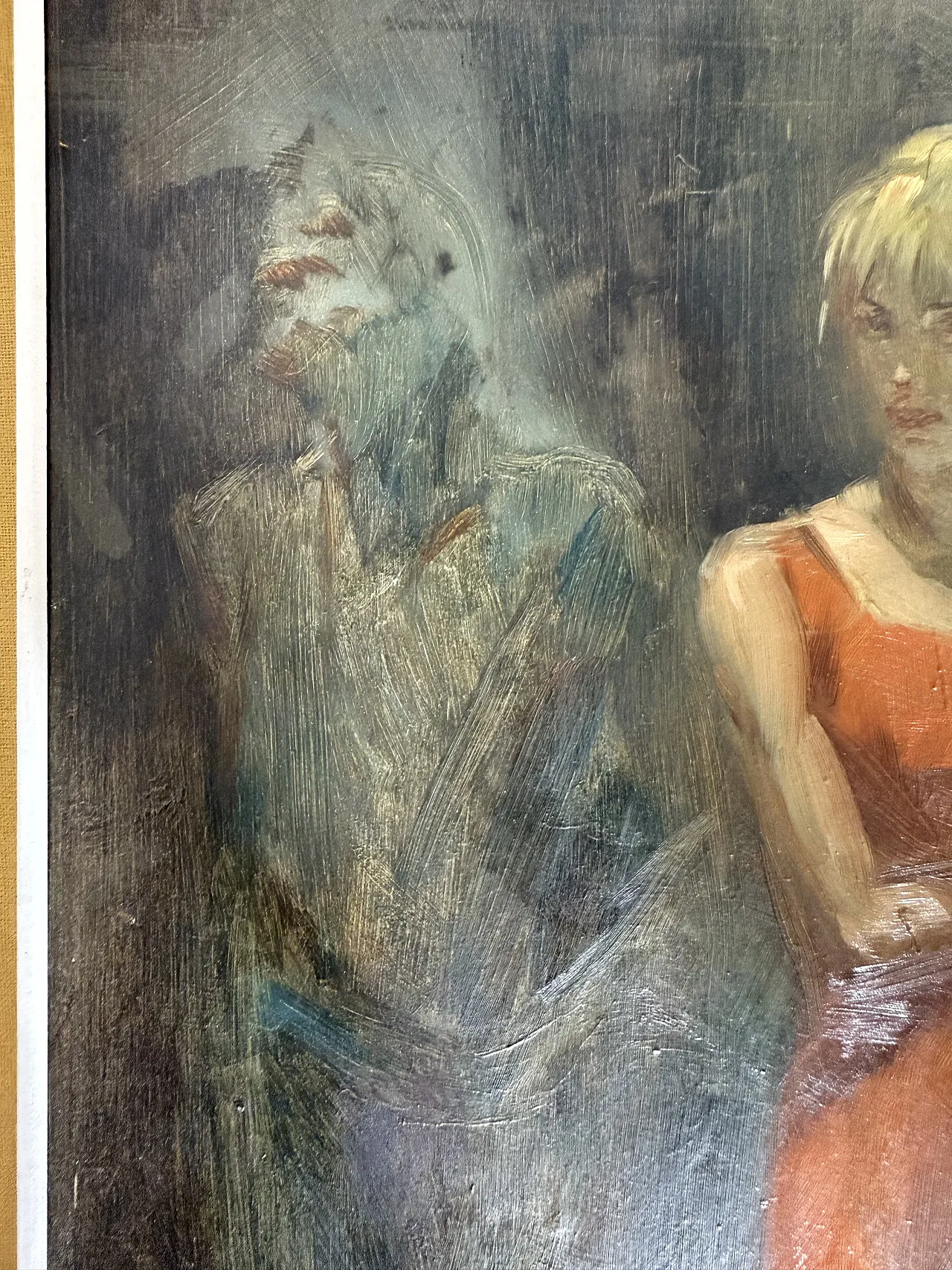 Dipinto olio su tela Mazzonis Ottavio, Torino, anni '70 3