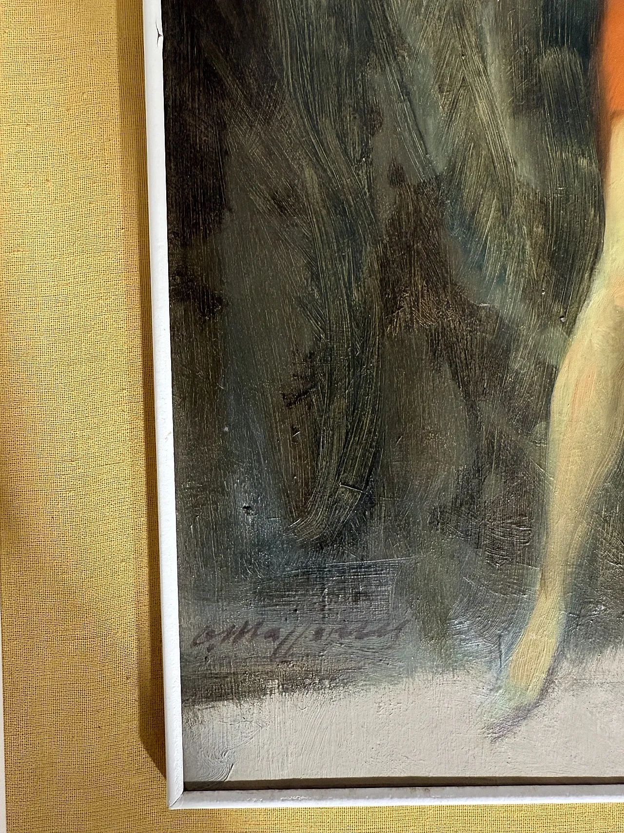 Dipinto olio su tela Mazzonis Ottavio, Torino, anni '70 6