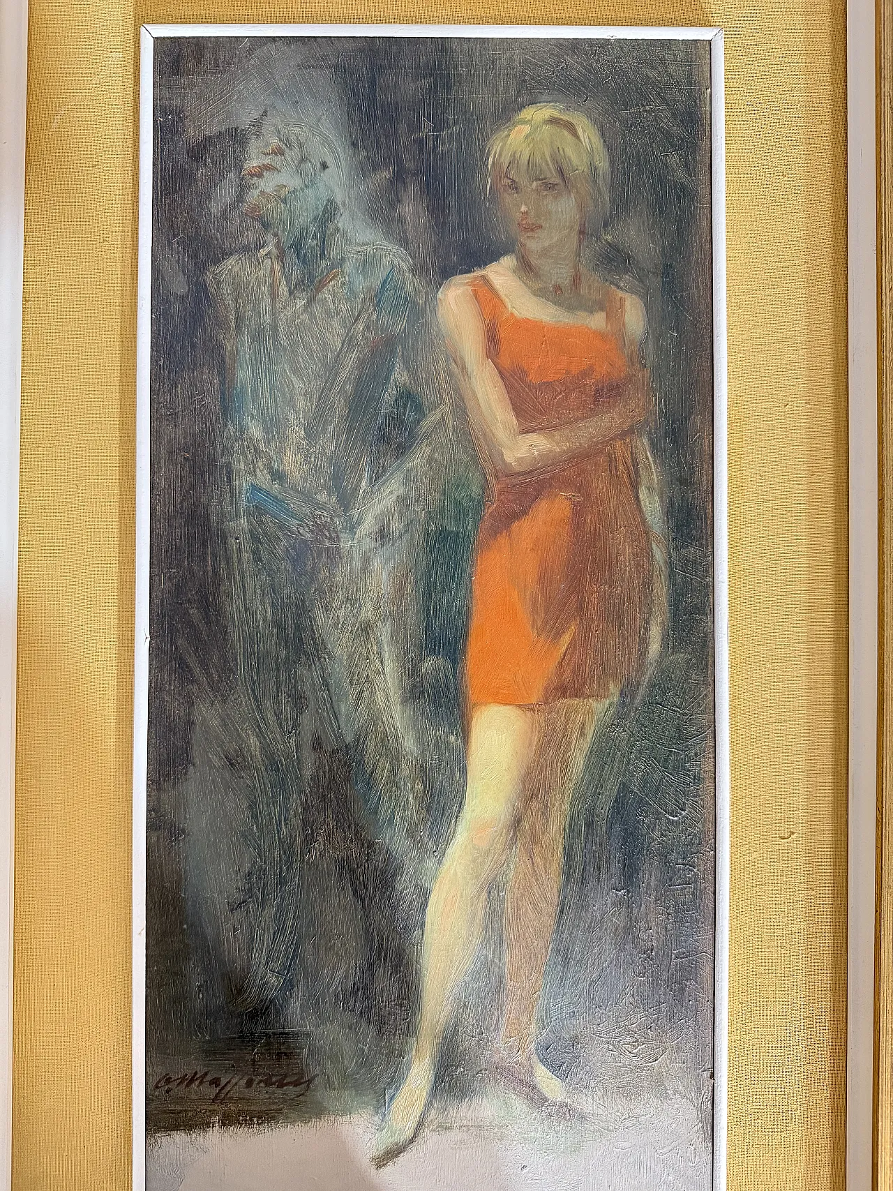 Dipinto olio su tela Mazzonis Ottavio, Torino, anni '70 7