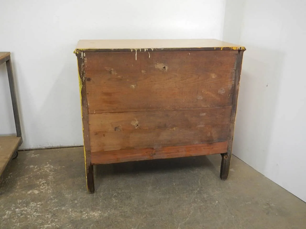 Yellow oak rustic sideboard and glass cabinet, 1920 5