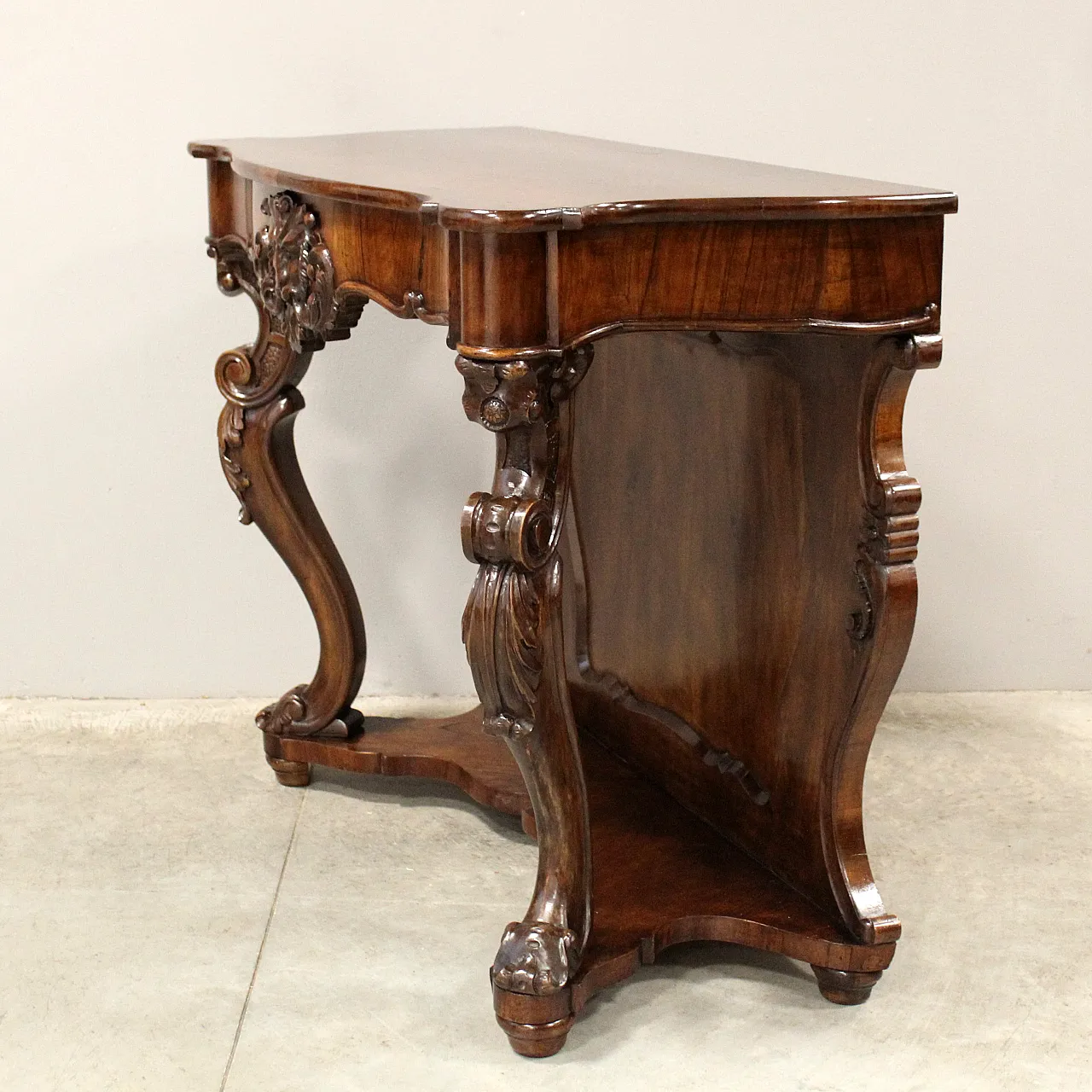 Console Louis Philippe walnut, 19th century 4