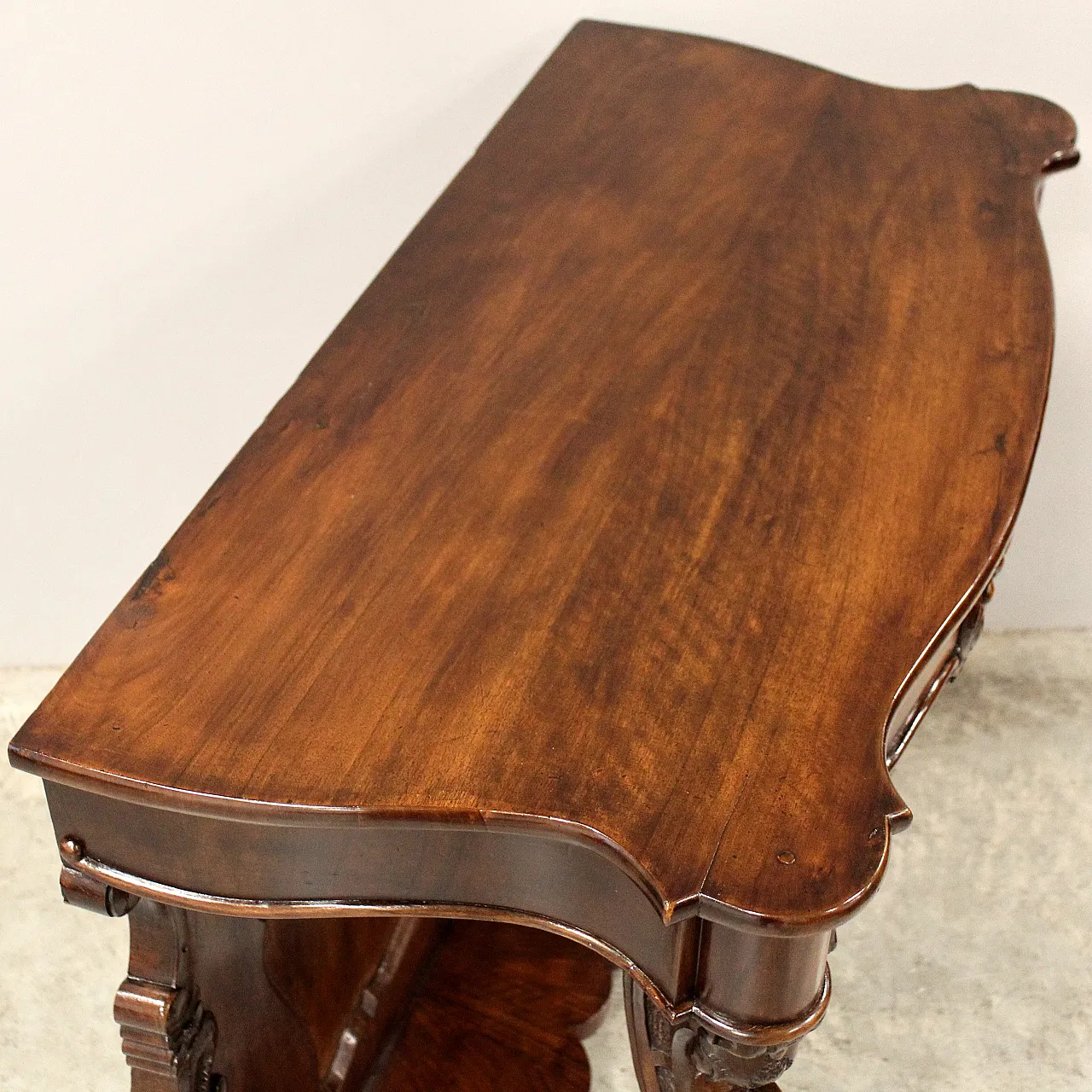 Console Louis Philippe walnut, 19th century 7