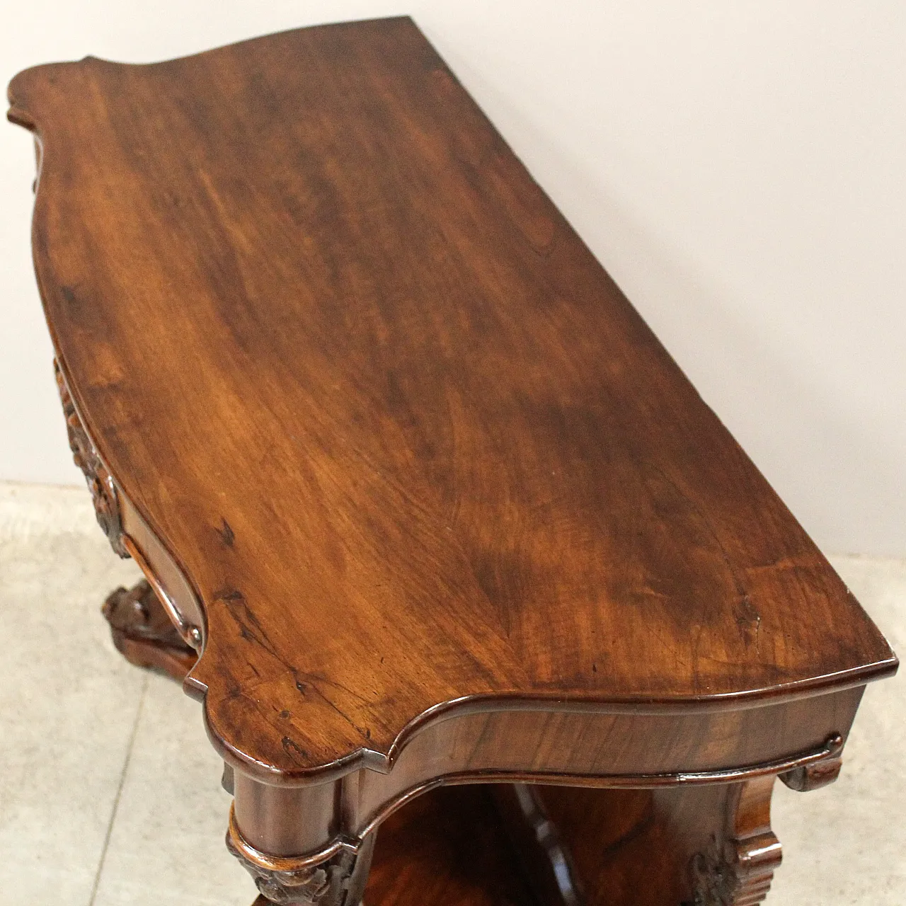 Console Louis Philippe walnut, 19th century 8