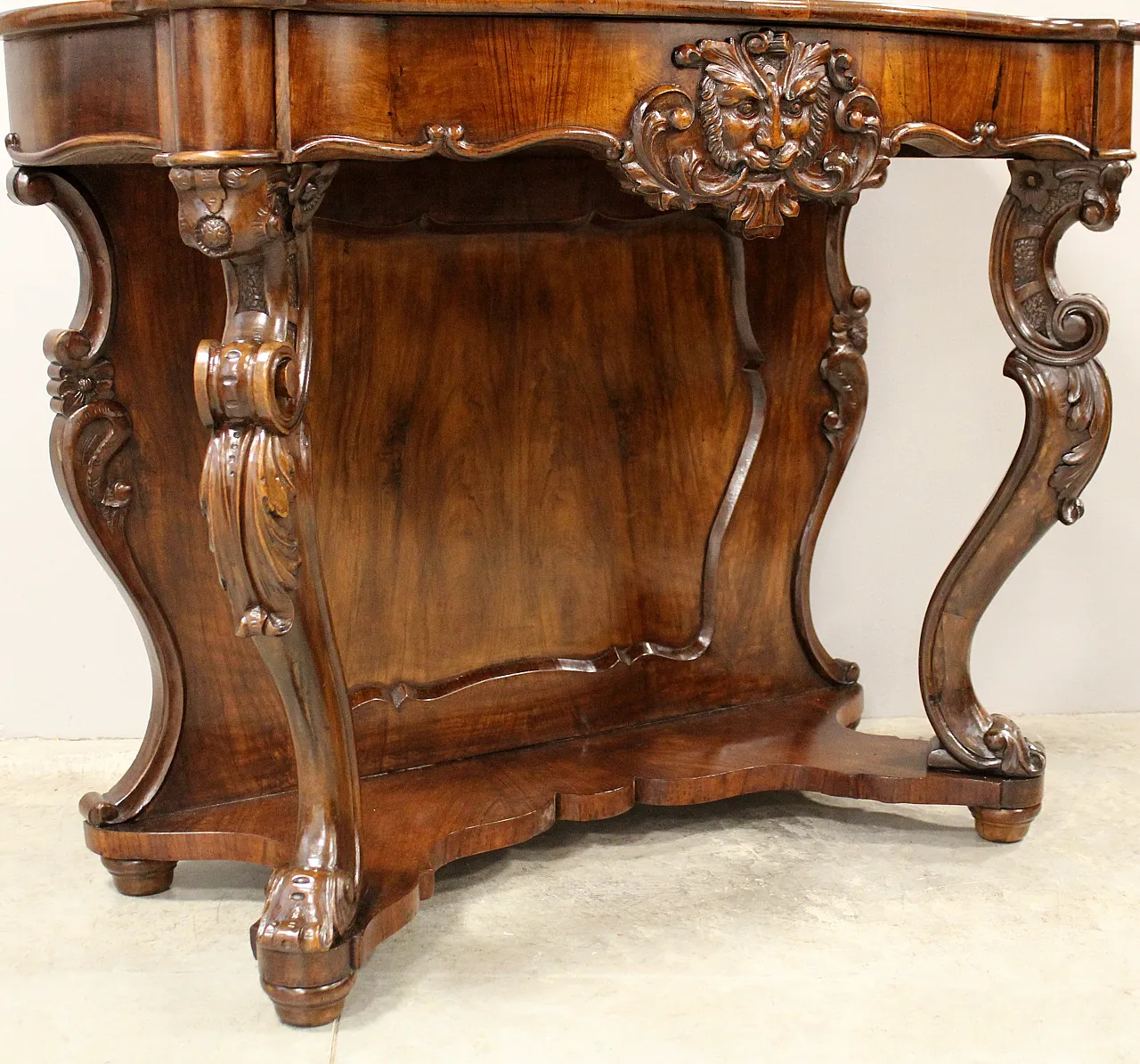 Console Louis Philippe walnut, 19th century 12