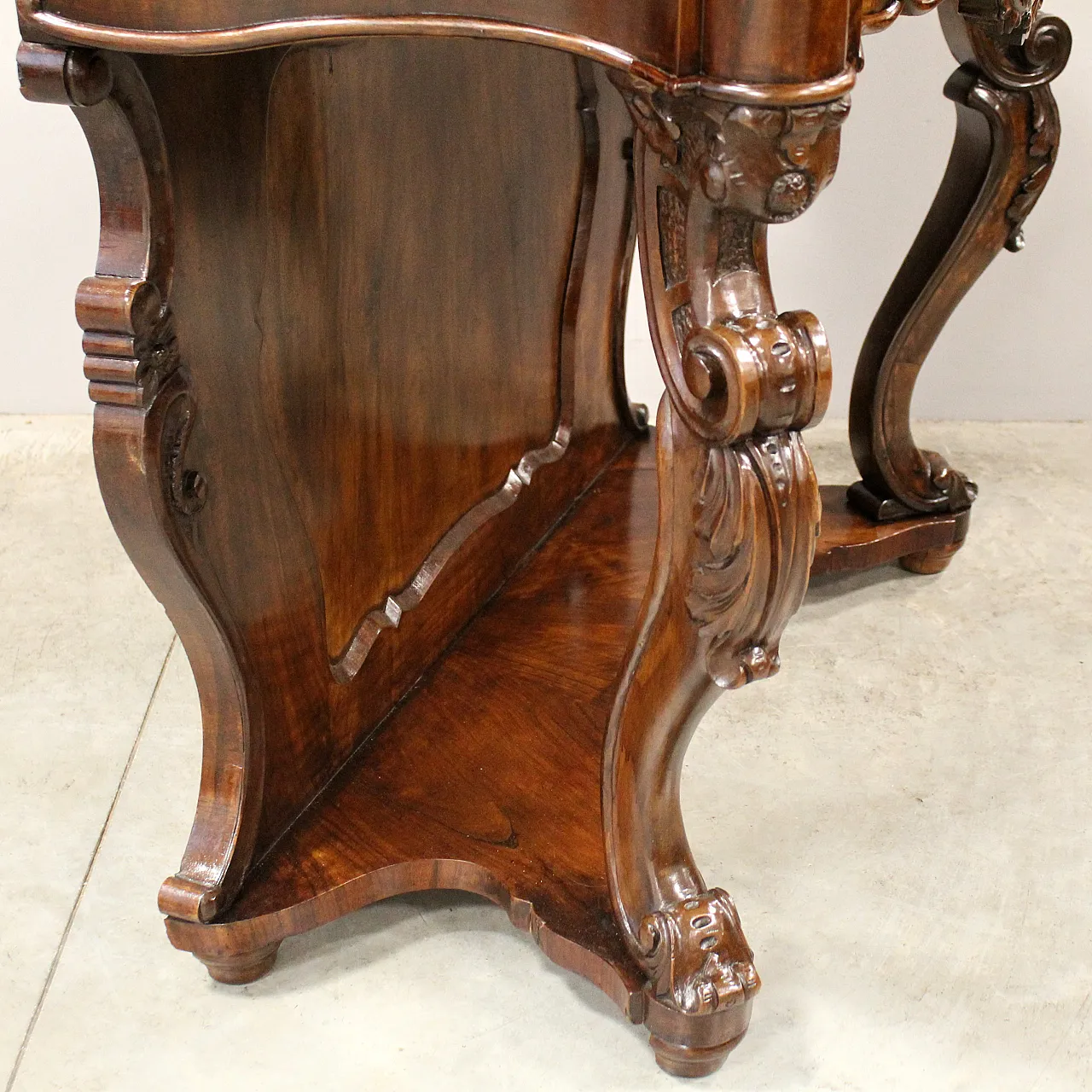 Console Louis Philippe walnut, 19th century 13