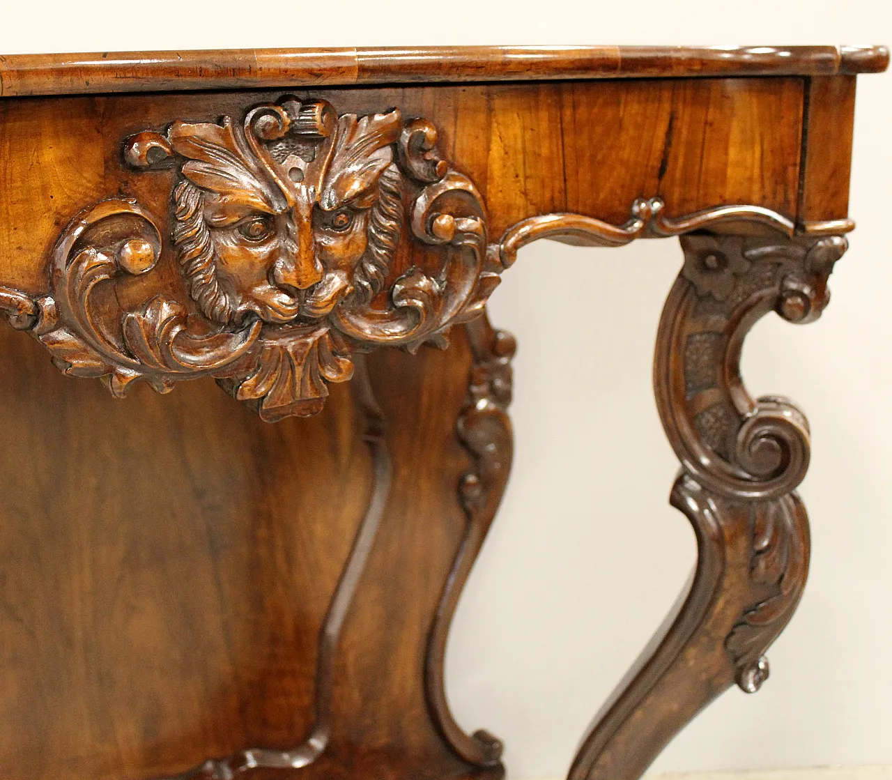 Console Louis Philippe walnut, 19th century 14