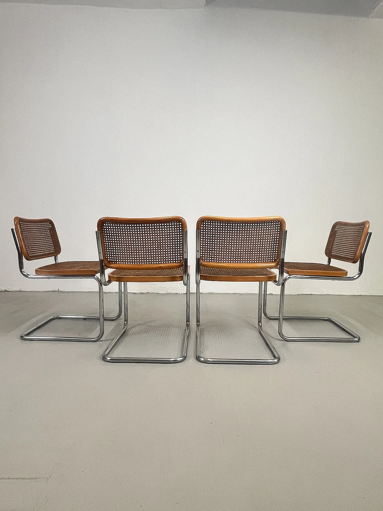 4 Sedie Cesca di Marcel Breuer per Gavina, anni '70 4