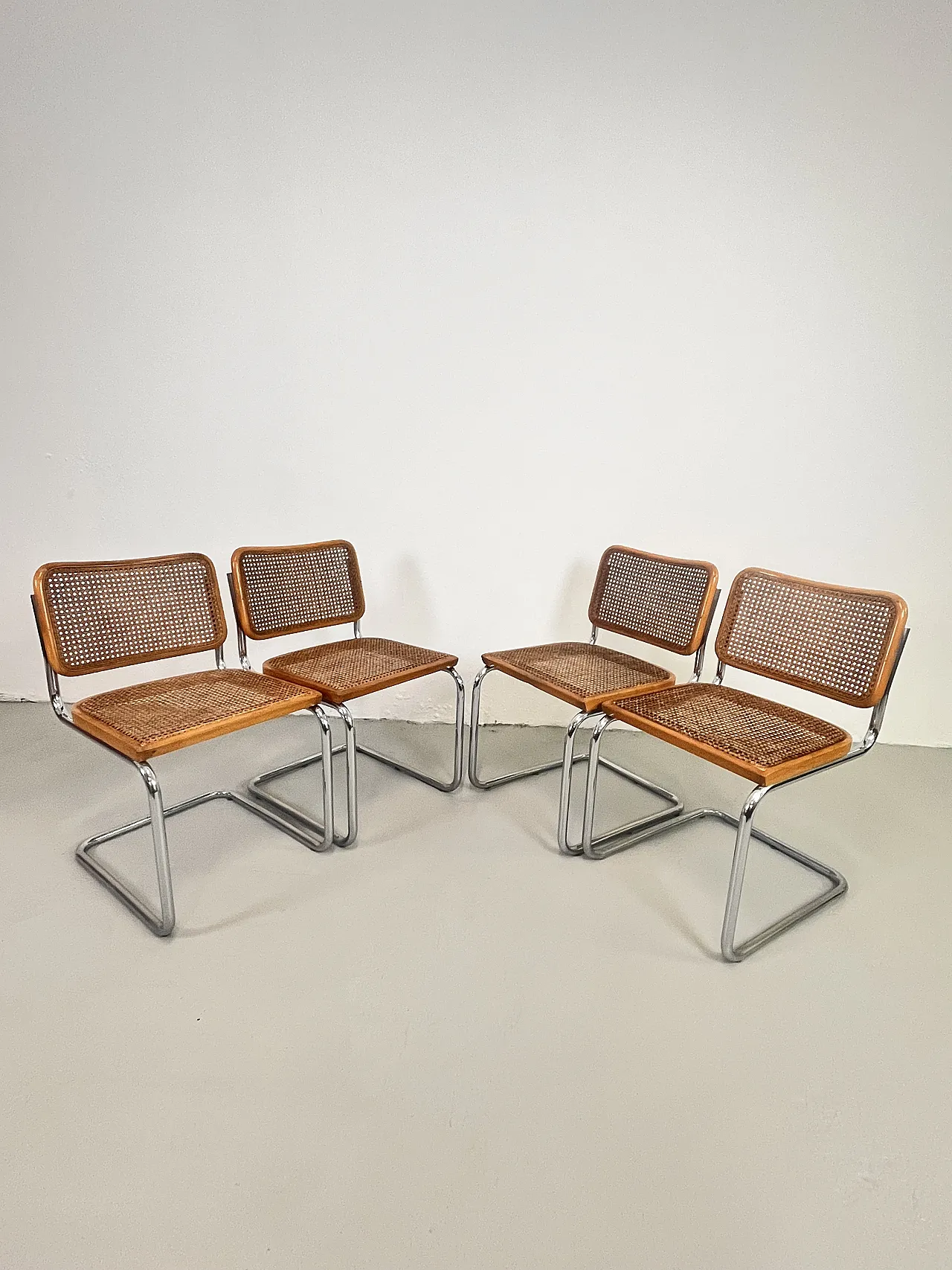 4 Sedie Cesca di Marcel Breuer per Gavina, anni '70 5