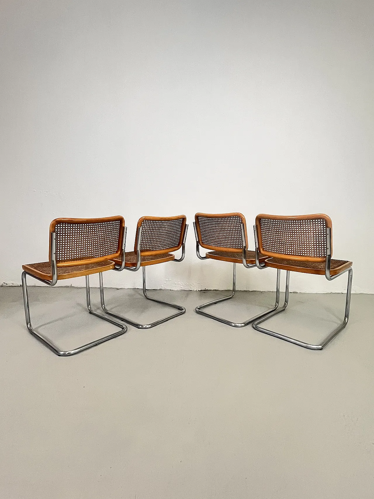 4 Sedie Cesca di Marcel Breuer per Gavina, anni '70 6