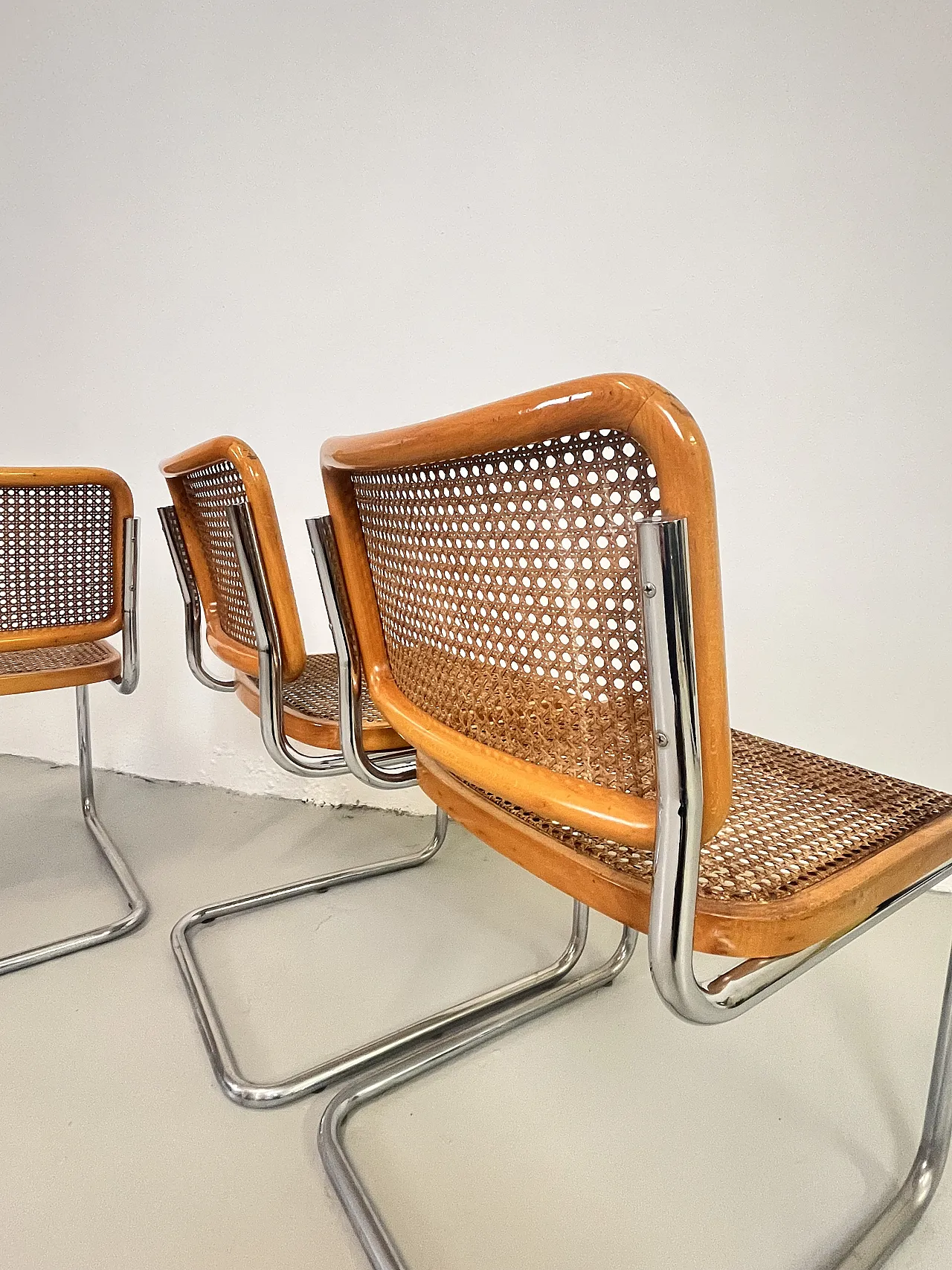 4 Sedie Cesca di Marcel Breuer per Gavina, anni '70 7