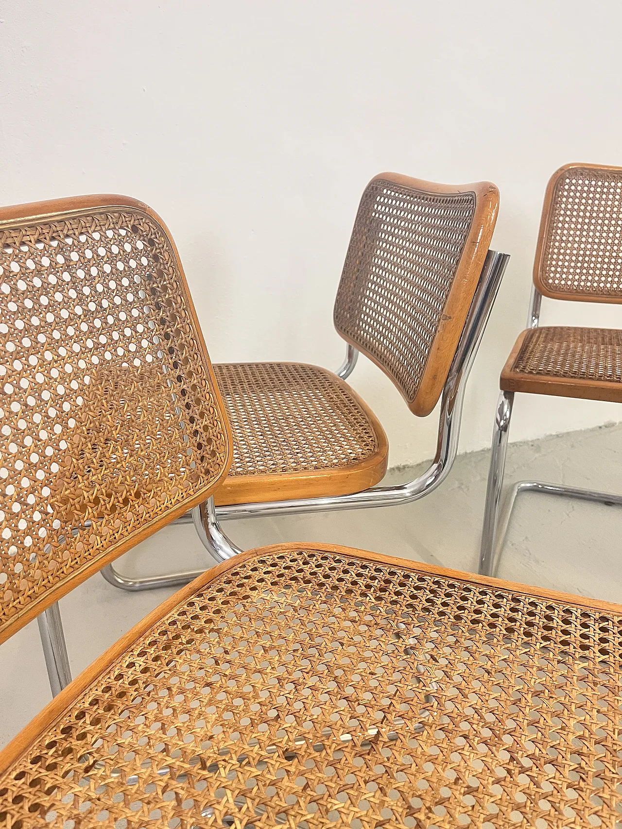 4 Sedie Cesca di Marcel Breuer per Gavina, anni '70 9