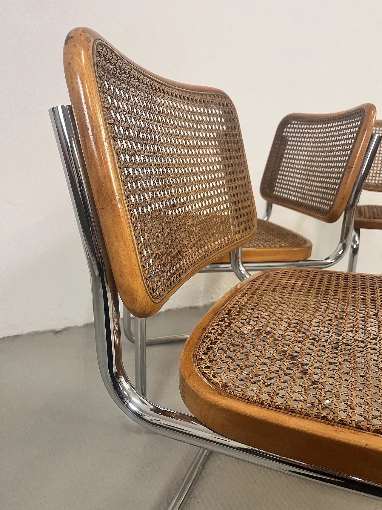 4 Sedie Cesca di Marcel Breuer per Gavina, anni '70 10