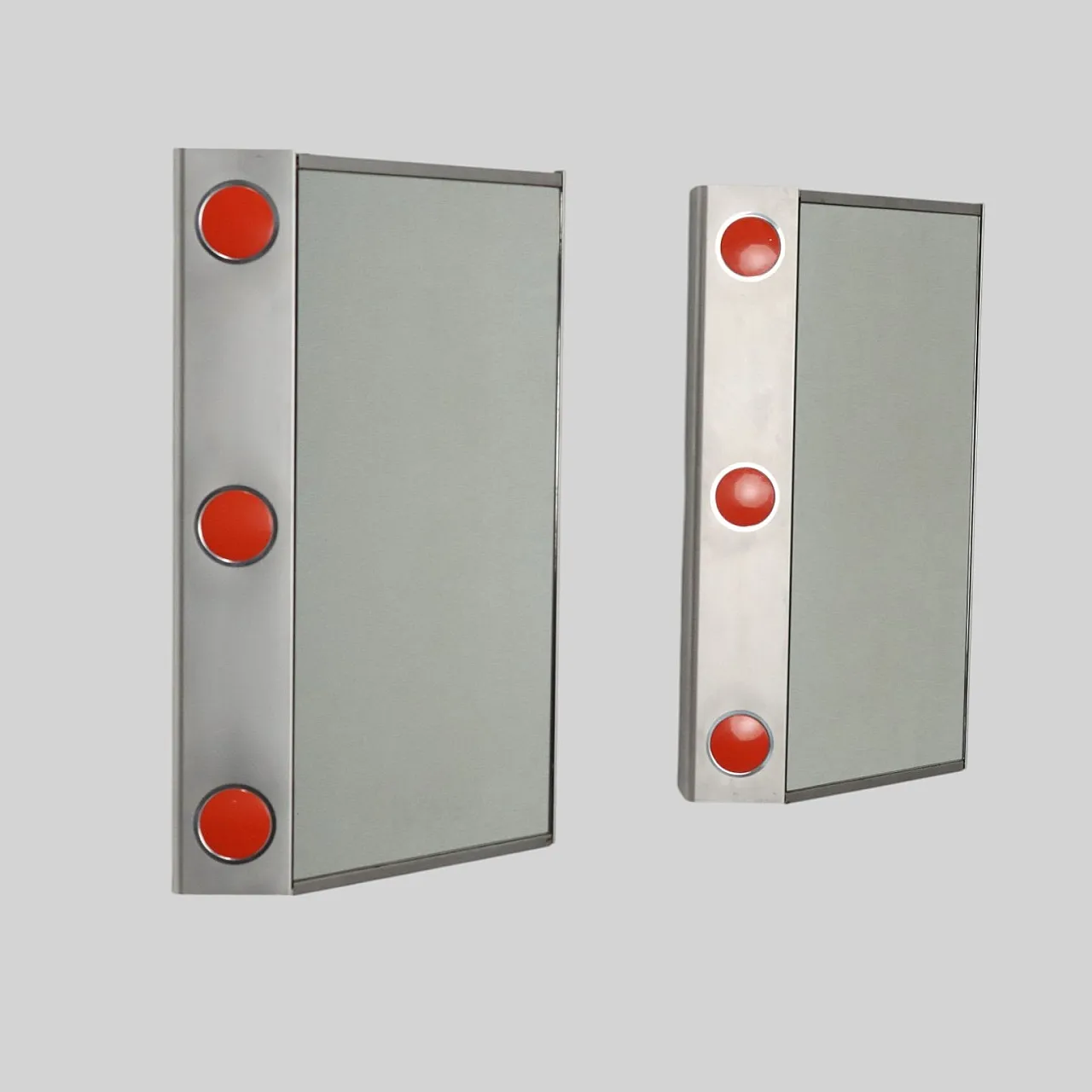 Coppia contenitori pensili specchiati, fine '900 1