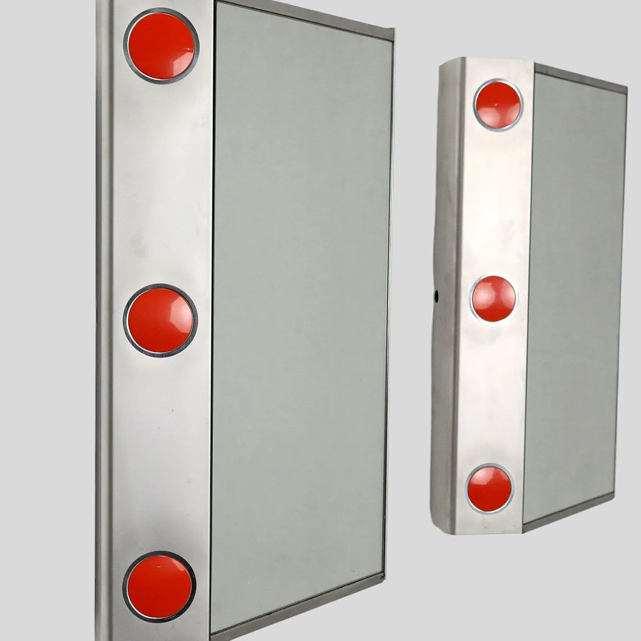 Coppia contenitori pensili specchiati, fine '900 4