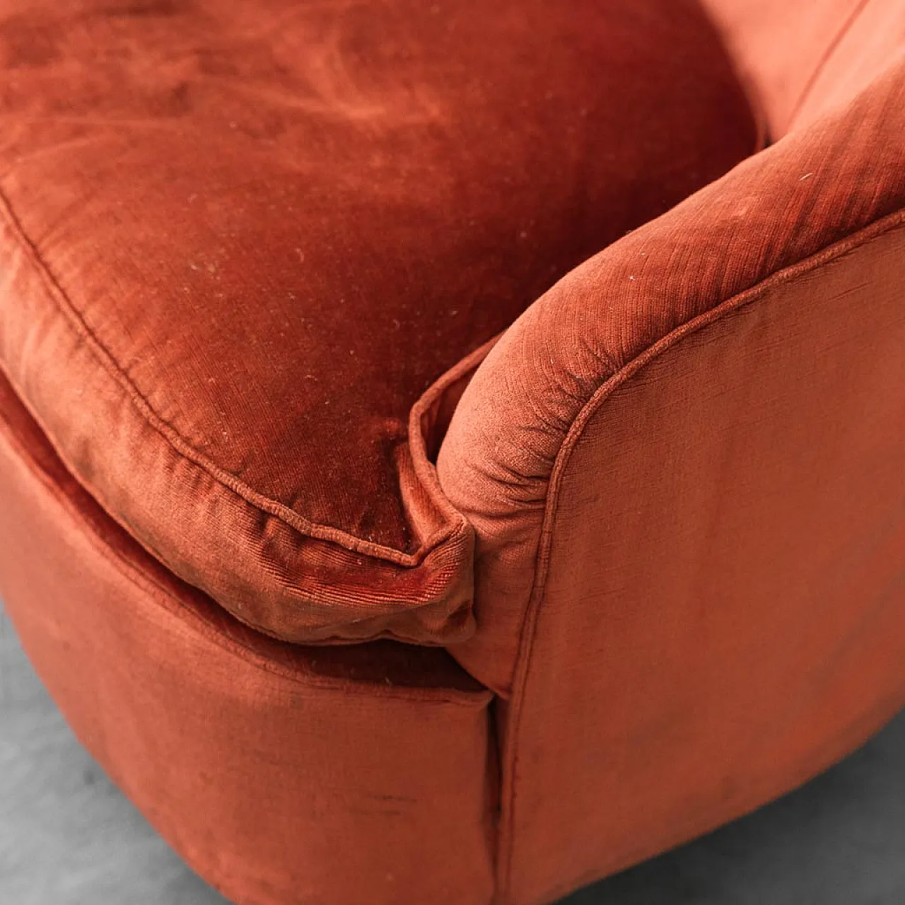 3 seater sofa velvet, 50s 3