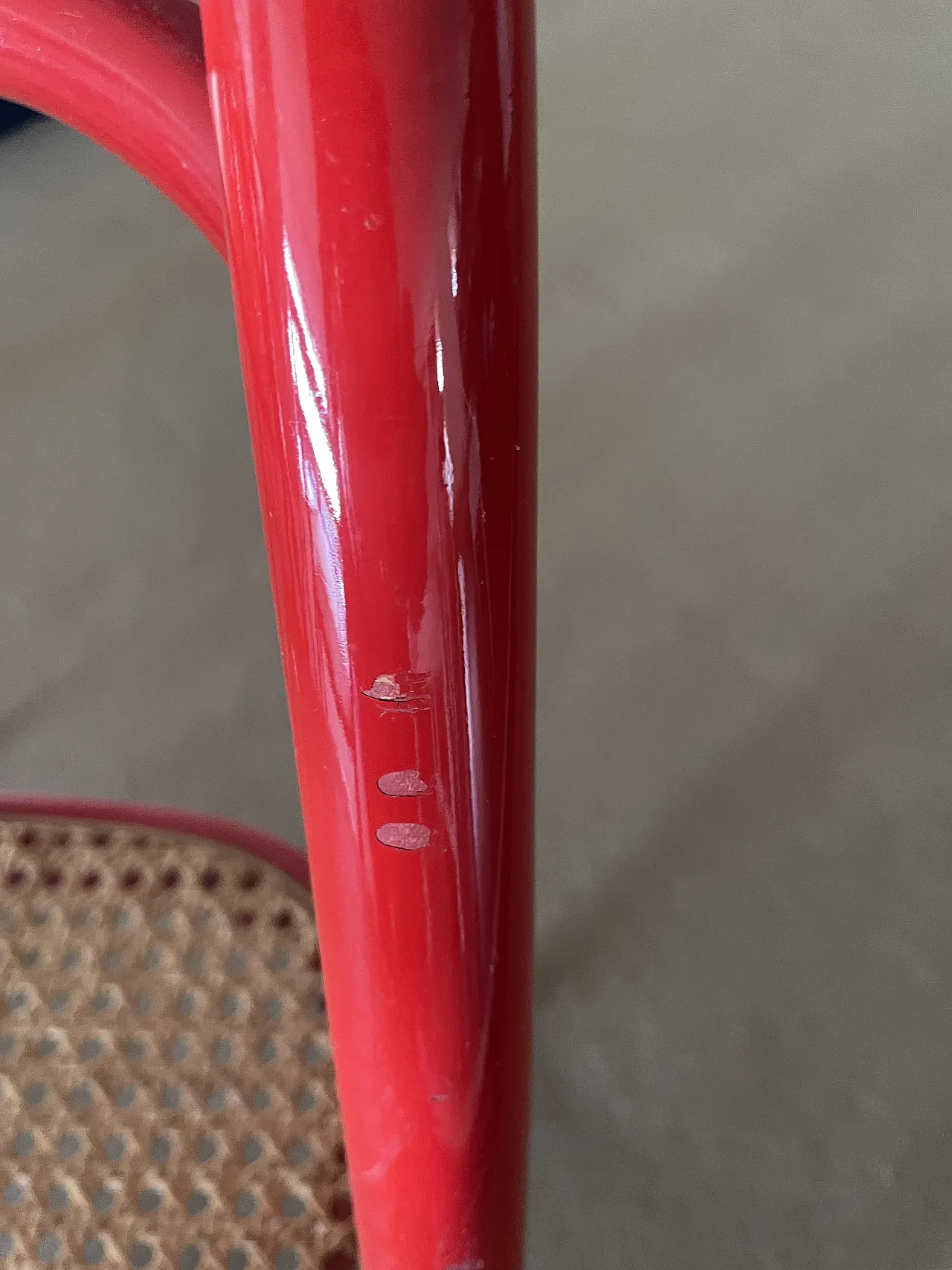 4 sedie Santina Faggio Rosso di Carlo Santi per Zanotta, 70s 3