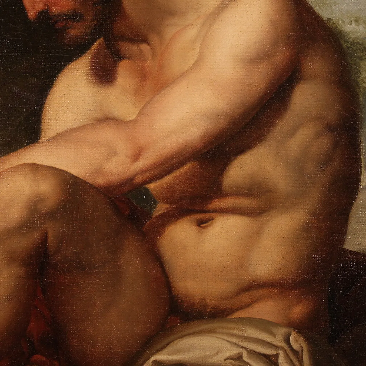 After Francesco Hayez, The wonded Filottete, oil on canvas, 19th c. 7